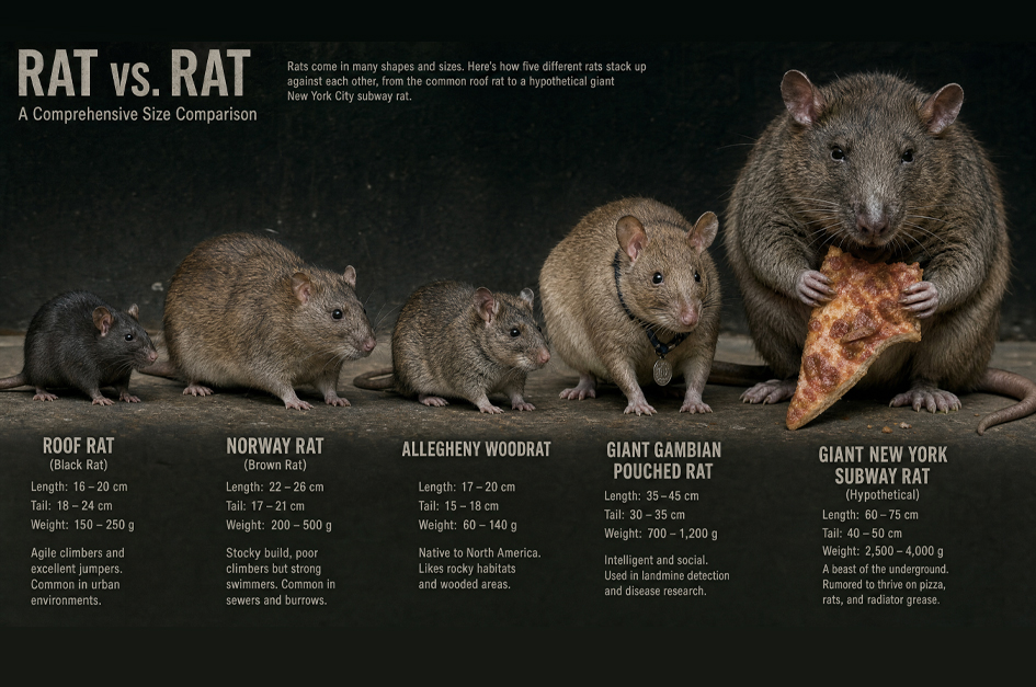 Are Giant Rats Real? How Big Can City Rats Actually Get?